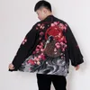 Etnik Giyim Kimono Erkekler Japon Geleneksel Erkek Hırka Harajuku Streetwear Samuray Kostüm Yukata Haori Artı Boyutu