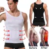 Mens Slimming Chest Abdominal Shirt Body Shaper Belly Control Belt Waist Trainer Tank Top T-Shirt