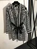 22FWデザイナー衣類バスローブ男女テリークロスウールニットセータードレスパジャマベルトデコレーションフリースカジュアルホームウェア