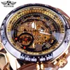 Vencedor Mecânico Esporte Design Bezel Golden Mens Relógios Top Marca Luxo Montre Homme Relógio Homens Automatic Skeleton Watch