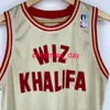 Stitched Custom Wiz Khalifa # 60 Taylor Gang eller Die Basketball Jersey Hip Hop Men Kvinnor Youth Basketball Jerseys XS-6XL