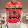 Mens Colorblock Tracksuits Sommar Sport Passar Casual Short Sleeve Tshirts Loose Shorts Homme 2st Clothes