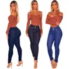 Kvinnors jeans kvinnors liberjog kvinnor smala h￶g elastiska mager bl￥ plus storlek blyerts denim byxor kvinnliga v￥rens h￶stbyxor