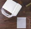 60 x 80mm Trämassafilter Kaffe Tea Tools Paper Disposable Silter Filters Bag Single Drawstring Heal Seal Bags