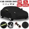 Universal Pleno carro Preto Ao Ar Livre Supervisório Proteger 190t Capa Anti UV Sun Shade Poeira Auto Acessórios