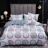 Ensembles de literie chambre confortable motif marbre blanc ensemble Plaid imprimé housse de couette 2/3 pièces simple Double garçons filles literie