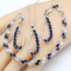 blue sapphire jewelry sets