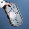 Portable Lunch Box For Kids Plastic Food Storage Container Microwave Bento With Soup Bowl Camping Picnic Kitchen Taper 211104