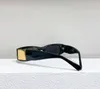 Gafas de sol negras ovaladas rectangulares de verano 4105 Gafas de diseño degradado negro/gris para mujer con caja