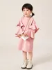 Toddler Girls Ruffle Trim Flounce Sleeve Dress SHE