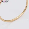 Xuping Jewelry Fashion Gold Plated Temperament Bangle with Stone Flower for Women 51720 Q0719