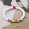 Perlenstränge DIY benutzerdefinierte Name Brief Armbänder Ring Edelstahl Handbuch Boho Frauen Nationalität Strand Schmuck für CN Inte22