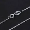 Lotus leuke echte 925 sterling zilveren ketting fijne sieraden 18K goud klassieke easy match chain zonder hanger voor vrouwen accessoires