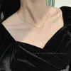 シンプルなセミアークラウンド鎖骨チェーンライト女性のトレンディなコールドネックレスのための高級少数派デザイン
