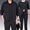 3 SZTUK Wysokiej Jakości Dres Mężczyźni Poc Salama Three-Piece Sweatershirt Set Casual Sportswear Zestawy Marka 211220