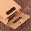 StoBag 10pcs Kraft Paper Khaki Candy Bag Wedding Favors Gift Box Package Birthday Party Baby Shower Chocolates Packing Protable 210602