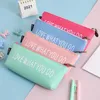 Leather Pencil Case Cute Large Capacity Stationery Bag School Cases Gifts For Kids Student Pen Girls Cosmetic Bags