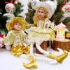ELF пара плюшевые куклы эльфы игрушки елочные елки подвесные украшения висит украшения навидад года фестиваль подарки для детей 211019