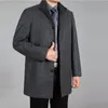 Men's Wool & Blends 2022 Winter Coat Men Cashmere Overcoat Long Mens Peacoat Trench Homme Woolen Jacket Autumn