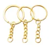 20 teile/los Gold Schlüsselbund Schlüsselring Hängen mit Einzelring für schmuck Großhandel G1019