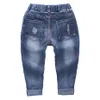 Toddler Baby Girl Jeans With Hole Jeans For Girls Casual Style Jeans For Kids Girls Spring Autumn Kid Clothes 210412