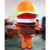 Hamburguer Hamburger Mascot Traje Cartoon Theme Caracteres Carnaval Festival Fantasia Vestido Xmas Adultos Tamanho De Aniversário Festa Outdoor Outfit Outdoor