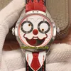 Wieczność Zegarki TWF V4 Najnowsze aktualizacja Konstantin Chaykin Prawdziwy Księżyc Faza Joker Dial Japonia NH35A Automatyczny Zegarek CNC Steel Case Case Wzór Skórzany Pasek