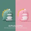 3D Cute Pig Duck Packsack Love Dinosaurs Auricolari Custodie Cover in silicone morbido Drop Fall off Protettivo per Apple Airpods 1 2 Pro Case