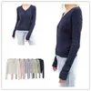 Sweater Brandy Women Autumn Winter Clothes Fashion V Neck Long Sleeve Knit Top Casual Pullovers Navy s 210922