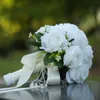 أبيض الزفاف خطاباتخطابهزوجات الاصطناعي الزهور الورود باقات لصيفه الشرف اكسسوارات الزفاف