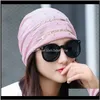 Beanie/Skull Hats Caps Hats, Scarves & Gloves Fashion Aessories Drop Delivery 2021 Cap Head Hat Turban Chiffon Chemo Ruffle Cancer Ladies Wra