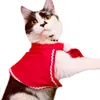 Christmas Hat Pet Costume For Cat Dog Puppy Costumes Scarf Gift New Year Santa Winter Cosplay Halloween Supply