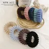 Moda malha telefone fio laços de cabelo feminino meninas doce scrunchies headwear rabo de cavalo titular elástico faixa de cabelo acessórios para o cabelo 9432002