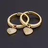 Mode se 6 stilar hjärtformade ringar för kvinnor guld färg justerbar ring bästa fest bröllopsdag smycken gåva