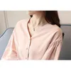 womens tops and blouses solid chiffon shirt fashion spring half sleeve embroidery flower women shirts 2622 50 210521
