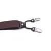 Brun Läder Suspenders För Men Y Shape 6 Starka Clips Heavy Duty Big And Tall Justerbar Elastic Byxor Braces Fader Gifts