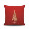 Christmas Pillow Case Santa Claus's Trees Reindeer Cushion Cases A Nap Pillow's Cover Home Sofa Bar Decorator Pillowcases