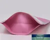 100pcs Resealable Lovely Pink Aluminum Foil Window Zip lock Bag Pinkish Party X-mas Gifts Coffee Spice Corn Heat Sealing Pouches