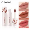 O.TWO.O 18 Colors Lip gloss Velvet matte Lipstick Waterproof Sweat-proof Non-marking Long Lasting liquid concealer 216pcs/lot DHL