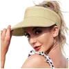 Outdoor Hats Women's Casual Sports All Seasons Empty Roof Sun Protection Sunshade Cap Ladies Fedora Small Bee Straw Hat