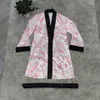 Mulheres Home Sleepwear Moda Trend Carta Impressão Sexy Correspondência Correspondência Bonés e Vestes Banho Dinheiro Designer Pijama