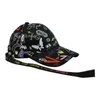 Modebaseballmössor för par Koreanstil Cartoon Graffiti Special Base Ball Cap Trendy Men and Women Casual Allmatch Black 7763858