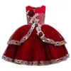 Princesse fleur filles robe été enfants mariage fête d'anniversaire robe enfants robes pour filles robe de bal enfant en bas âge fille vêtements Q0716