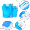 4 stks Outdoor Water Bag 5 / 10L Vouwende CANNER PE smaakloze veiligheidsafdichting Lichtgewicht drinken opbergzakken