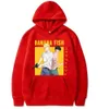 Harajuku banana peixes anime hoodie homens / mulheres casuais hoodies moletom pullover streetwear roupas y0803