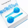 2 pçs / lote Grande Globos de Ice Mágica Hóquei Energia Energia Massager Beleza Cristal Bola Facial Cooling Globo Water Wave para Massagem nos olhos