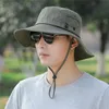 Nuova moda donna uomo estate sport all'aria aperta pesca escursionismo arrampicata secchio s cappello da sole anti UV lettera B berretto Panama