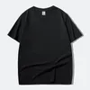 Summer New Basic T Shirts Mens Fashion Codzienne 100% bawełniane miękkie miękkie topy o krótkim rękawie koszulki czarny granatowy biały szary 210412