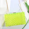 acrylic evening clutch