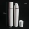 15ml 30ml 50ml High Quality White Airless Pump Bottle -Travel Refillable Cosmetic Skin Care Cream Dispenser Lotion Packing Container gf655